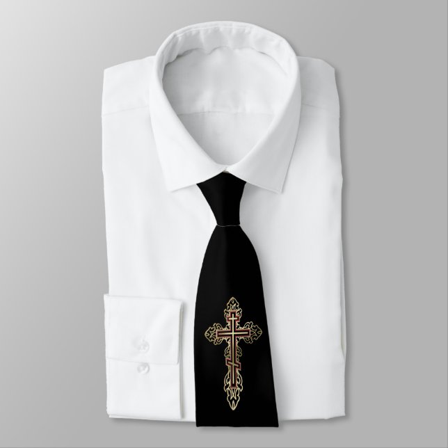 Cravate Croix orthodoxe (Attaché)
