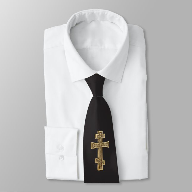 Cravate croix orthodoxe (Attaché)