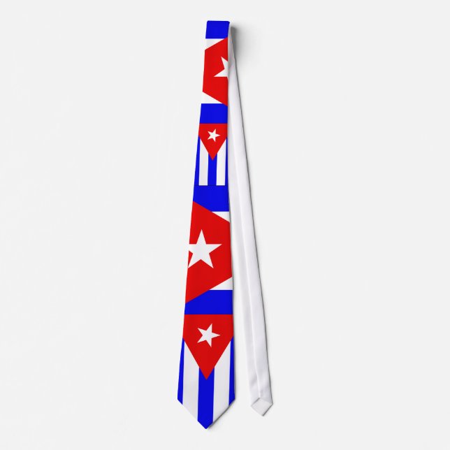 Cravate CUBAINE de DRAPEAU (Devant)