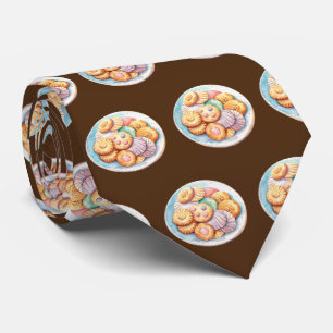 Cravate Cuisine carrelée motif boulangerie