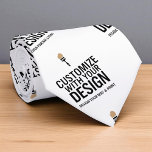 Cravate Custom Minimalist Personalized Company Branded<br><div class="desc">Add a refined finishing touch to your professional look with this Custom Minimalist Personalized Company Branded Neck Tie, designed to showcase your logo or company name in a subtle, modern style. Ideal for trade shows, executive wear, client meetings, or branded uniforms, this tie offers understated sophistication and brand consistency. Made...</div>