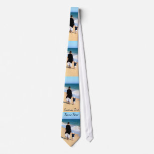Cravate Custom Photo Neck Tie Your Photos and Text Name