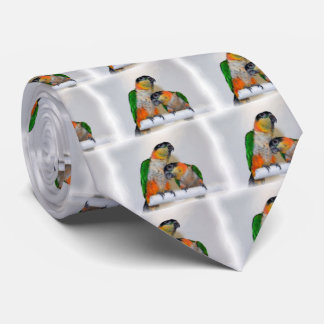 Cravate Cute Caique Parrot Pair Bird