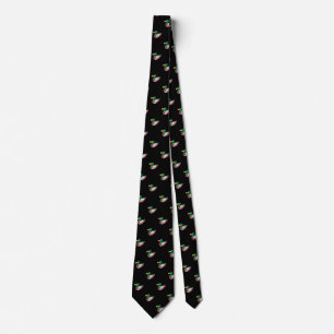 Cravate Cute élégant Black Wild Duck Motif sans couture