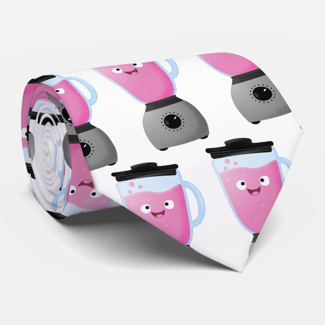 Cravate Cute happy food mixender cuisine appareil dessin a (Roulé)