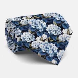 Cravate Cute Hydrangea motif carrelé de fleurs