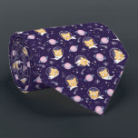 Cravate Cute Kitty Chat Astronauts Motif<br><div class="desc">Une cravate avec un adorable motif avec des astronautes de chats chats qui flottent dans l'espace. Amusant et capricieux.</div>