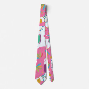 Cravate Cute Llama Motif