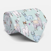 Cute Llama Motif Pois