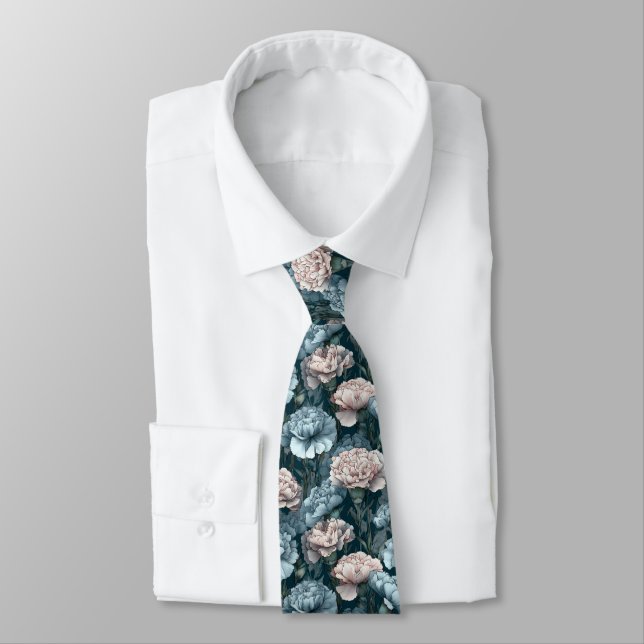 Cravate Cute Men Gifts Carnation Floral (Attaché)