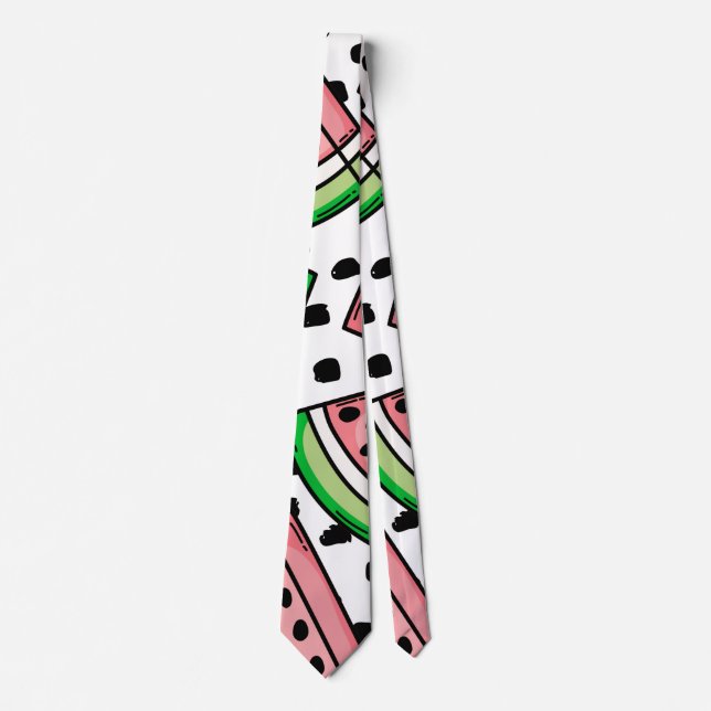 Cravate Cute Motif Watermelon (Devant)