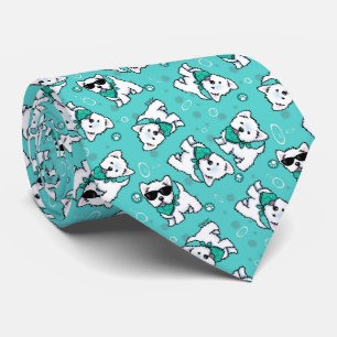 Cravate Cutieface Westie KiniArt