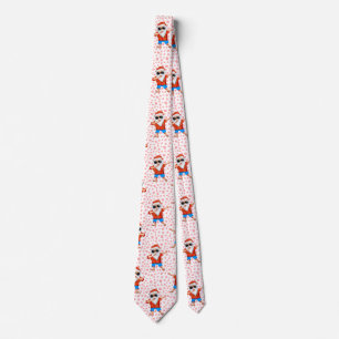 Cravate Dabbing Beach Santa Claus dans une chemise Aloha a