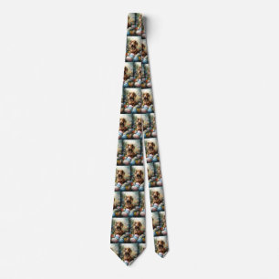 Cravate Dachshund avec des œufs de Pâques