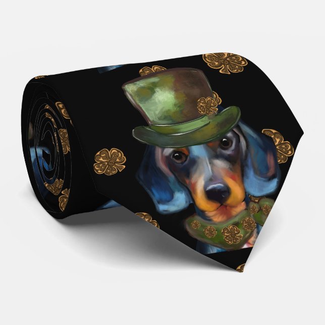 Cravate Dachshund ou teckel (Roulé)
