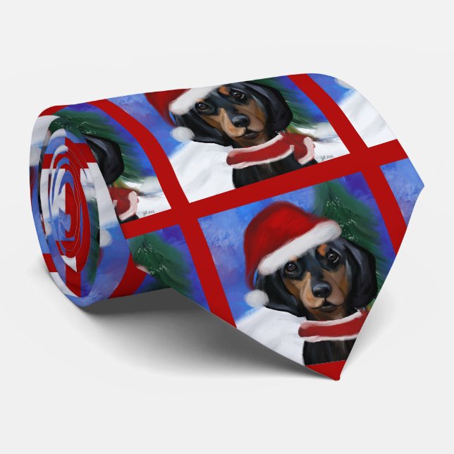 Cravate Dachshund ou teckel (Roulé)