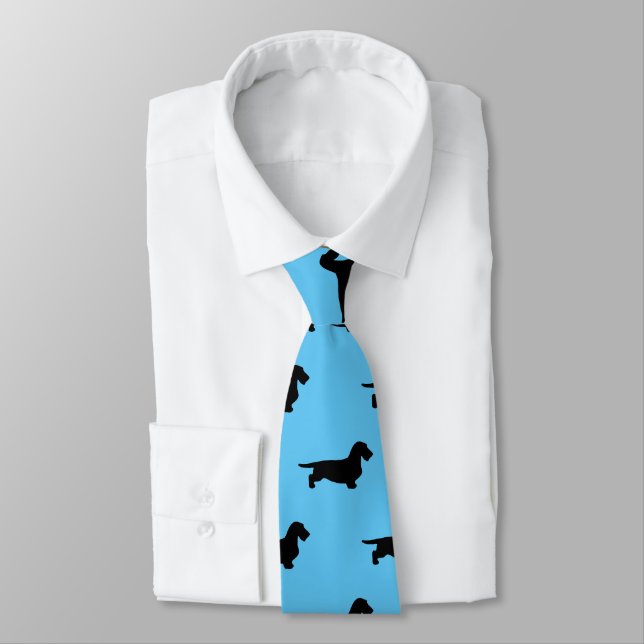 Cravate Dachshund Poil dur - Silhouette 1 (Attaché)