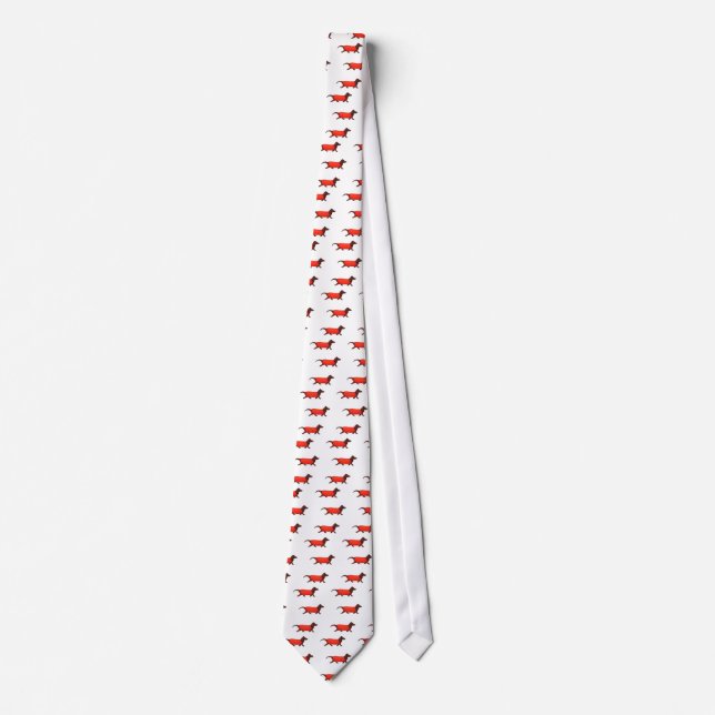 Cravate Dachshund  Wienie Dog Novelty Neck Tie (Devant)