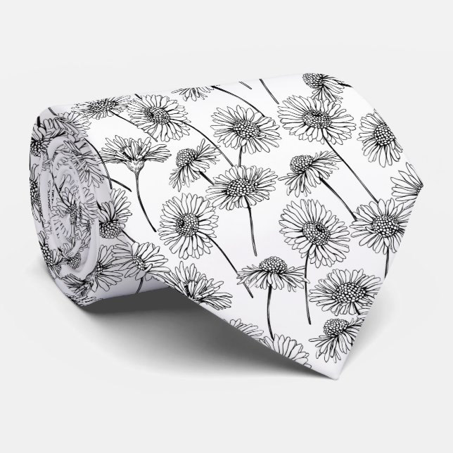 Cravate Daisies Tie (Roulé)