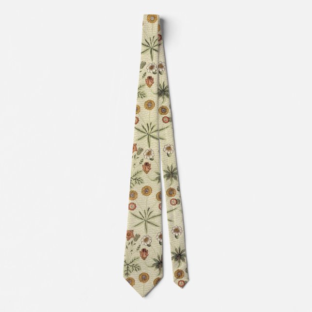 Cravate Daisy par William Morris, Fleurs victoriennes vint (Devant)