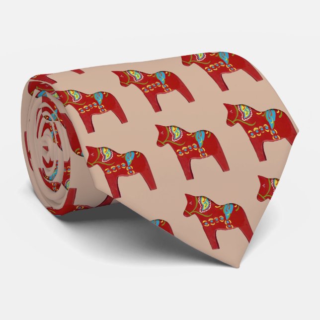 Cravate Dala Horse Necktie (Roulé)