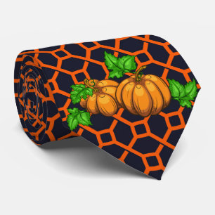 Cravate Dale Thanksgiving Citrouille Orange & Dark