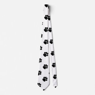 Cravate Dalmatie Style Chien Paws Amusants Cadeau d'annive