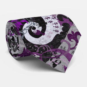 Cravate Damas de dragon désisexuel - Couleurs de drapeau d