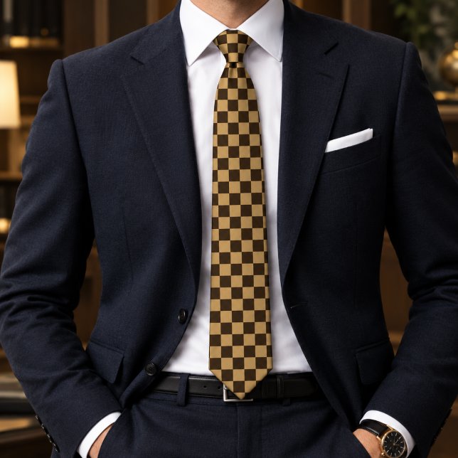 Cravate Damier échiquier (Créateur téléchargé)