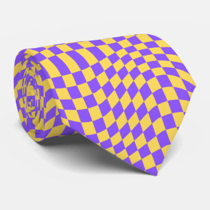 Cravate Damier Groovy, Y2K 90s