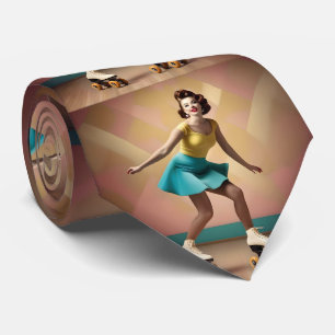 Cravate Dans Le Patinage À Roulettes Groove Lady,