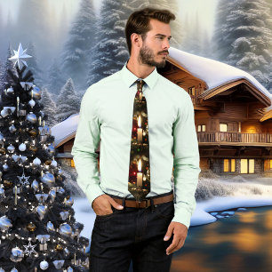 Cravate d'arbre léger à bougie de Noël