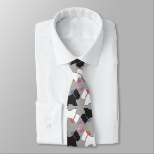 Cravate d'art de chien de Westie