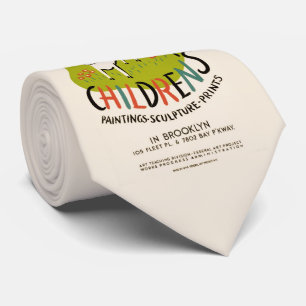 cravate d'art pour enfants vintage