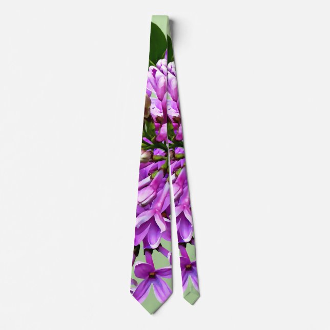 Cravate De beaux lilas (Devant)