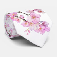 De belles fleurs de cerisier aquarelles roses 