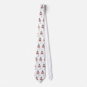 Cravate de bonhomme de neige