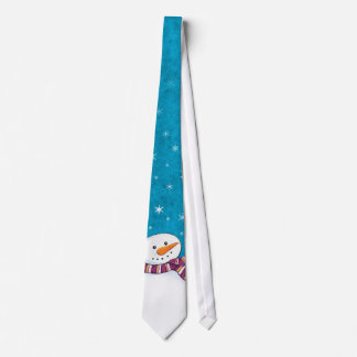 Cravate de bonhomme de neige d'amusement et de