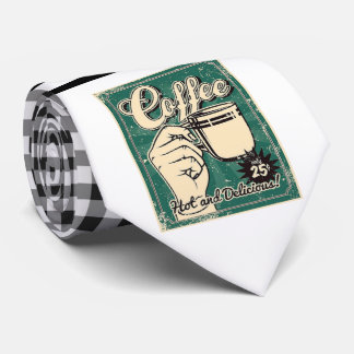 Cravate de café rétro
