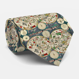 CRAVATE DE CARTE CELESTIELLE