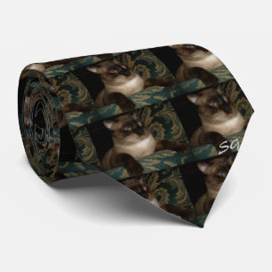 Cravate de chats de Siamese pour hommes