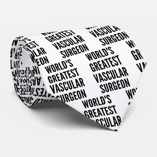 Cravate de chirurgien vasculaire le plus grand mon (Roulé)