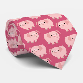 Cravate de cochons de dessin
