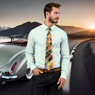 Cravate de concepteur de Motif de verre en plomb m