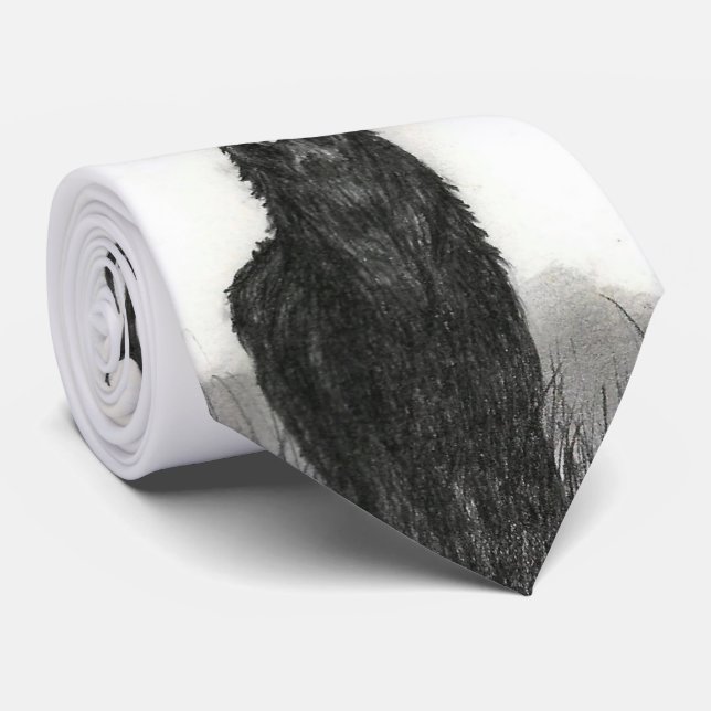 Cravate de conception de mâle des élans des hommes (Roulé)