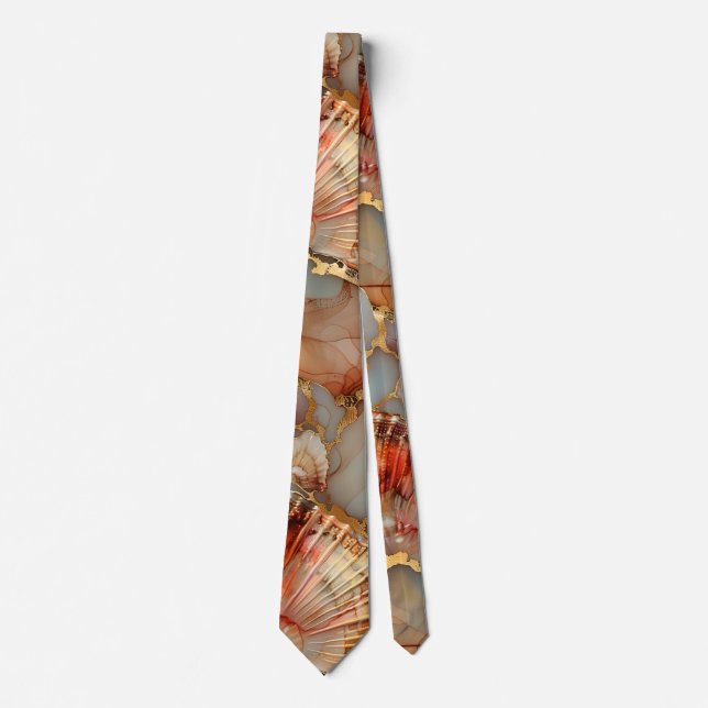 Cravate de coquille d'encre d'alcool (Devant)