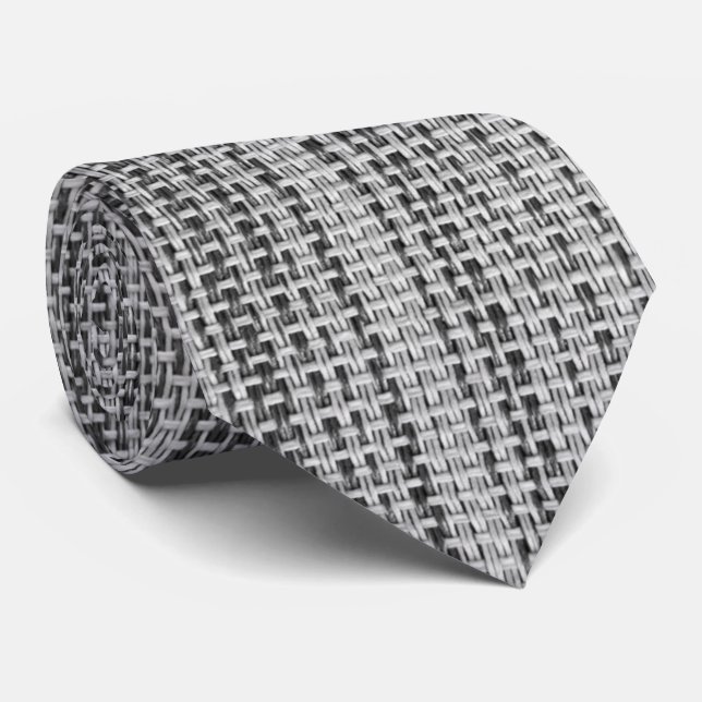 Cravate de coton gris Faux (Roulé)