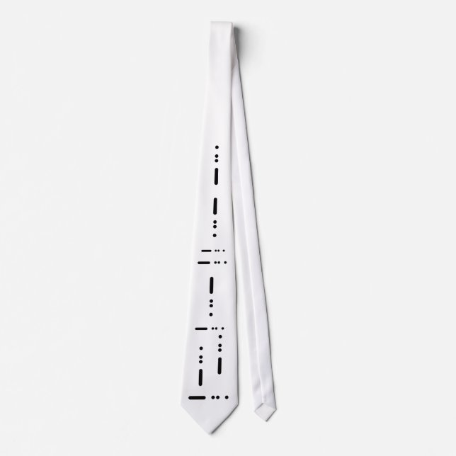 Cravate de "cravate" de code Morse par (Devant)