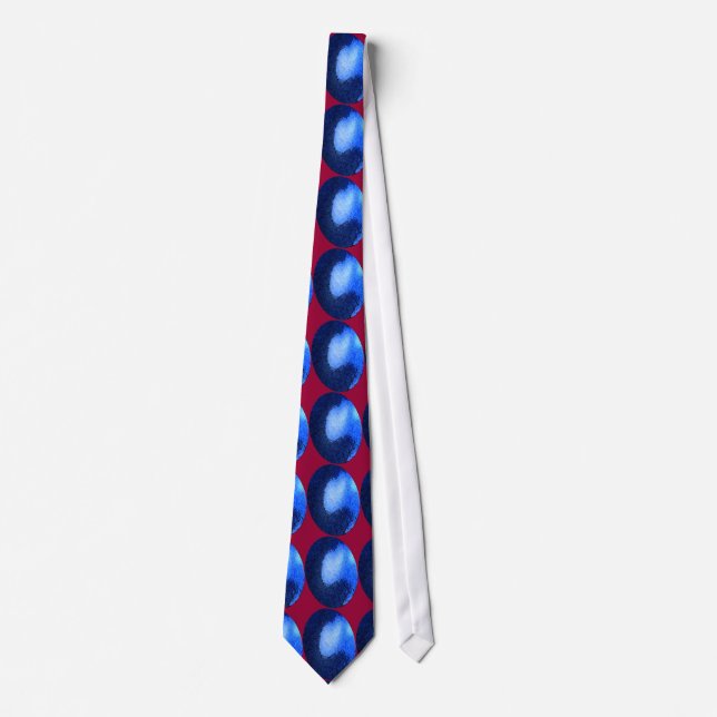 Cravate de design bleu (Devant)