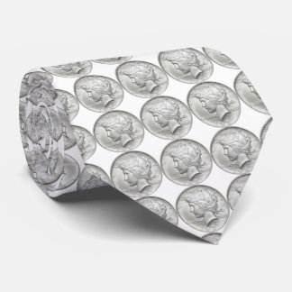 Cravate de dollar en argent
